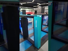 Turnstile de barreira de balanço automático de porta de alta velocidade com sistema de controle de acesso RIFD